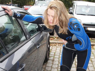 duikster die wankelt