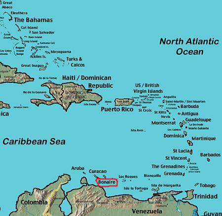 map bonaire