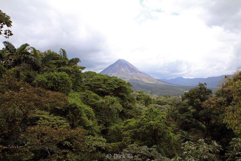 Costa Rica hanging bridges Arenal volcano