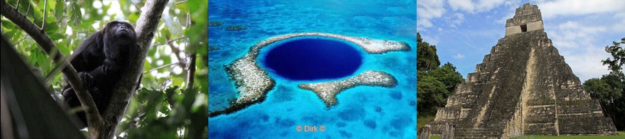 Belize blue hole Maya ruines