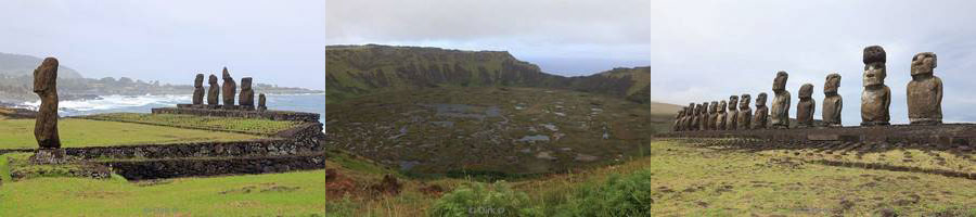 paaseiland moai-beelden