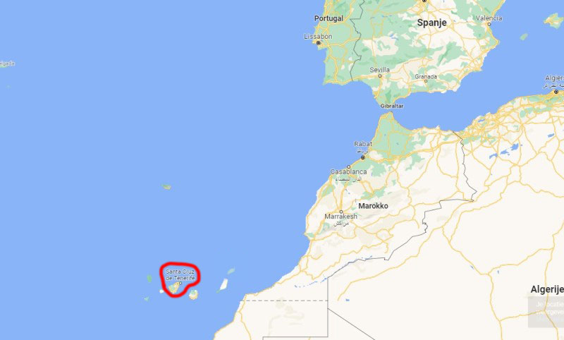 map tenerife