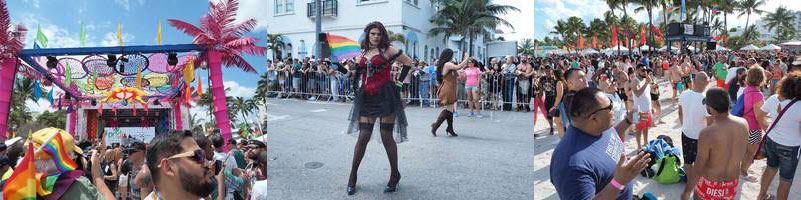ocean drive south beach miami gay parade