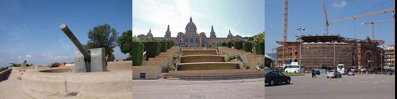 fort montjuïc, nationaal museum catalaanse kunst, arena