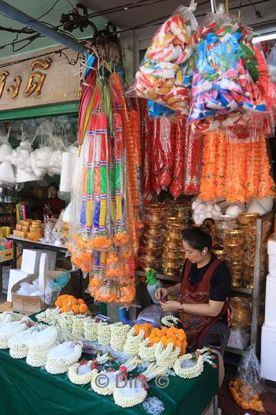 thailand bangkok bloemenmarkt chinatown