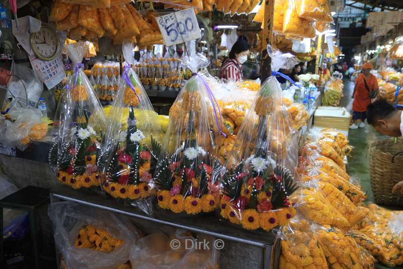 thailand bangkok bloemenmarkt chinatown