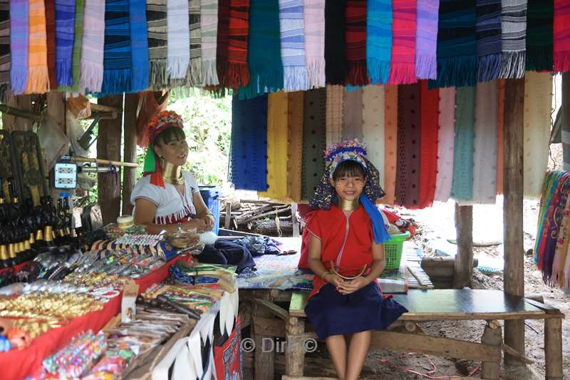 thailand long neck mensen dorp