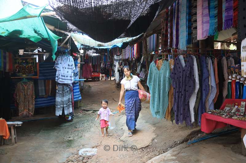 thailand long neck mensen dorp