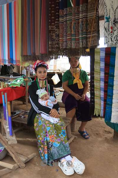 thailand long neck mensen dorp