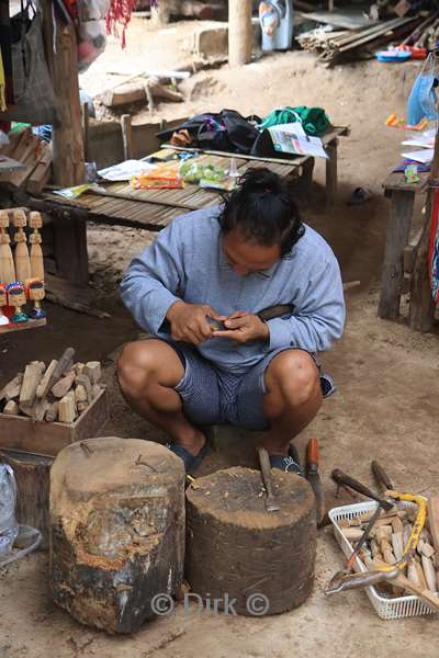 thailand long neck mensen dorp
