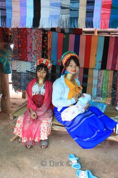 thailand long neck mensen dorp