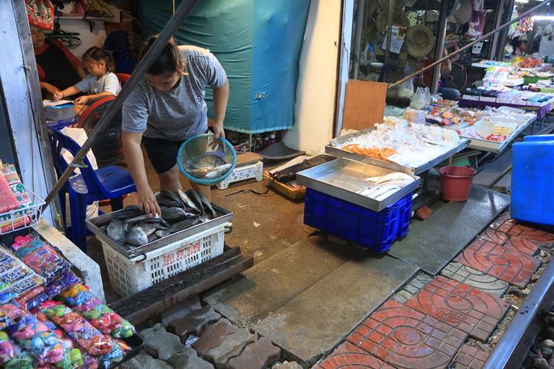 thailand maeklong railway market