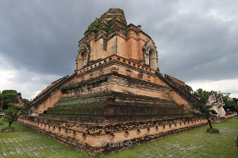 thailand chiang mai tempels chedi luang, wat chang Man, wat phra singh