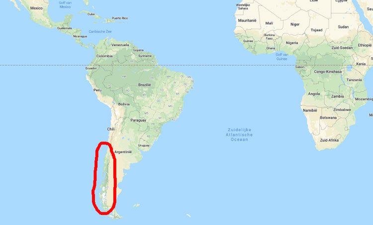map chili argentinie