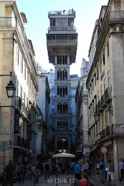 citytrip lissabon portugal Santa Justa lift