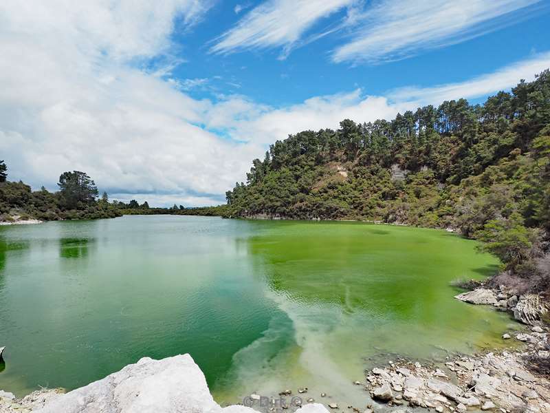 new zealand geothermal park wai-o-tapu