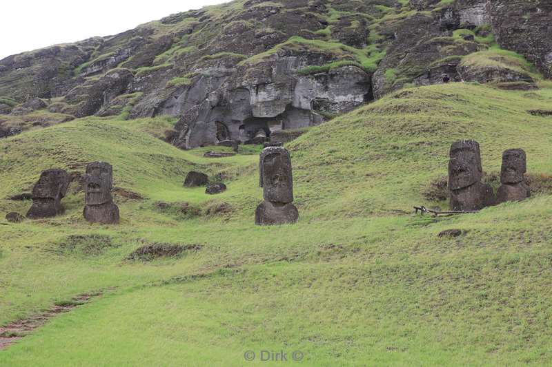 paaseiland moai beelden Rano Raraku