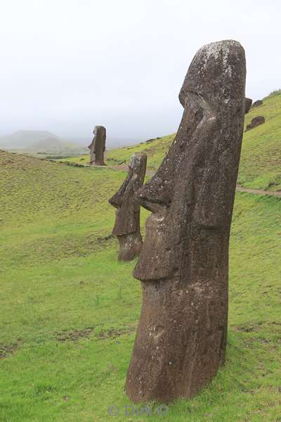 paaseiland moai beelden Rano Raraku