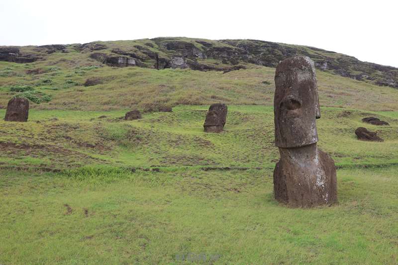 paaseiland moai beelden Rano Raraku