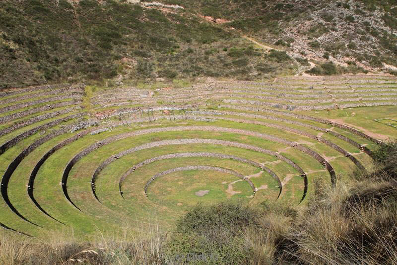 moray ruïnes pre inca peru