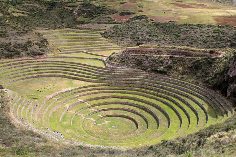 moray ruïnes pre inca peru