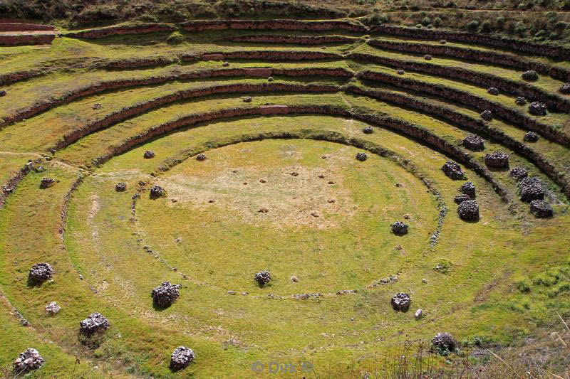 moray ruïnes pre inca peru