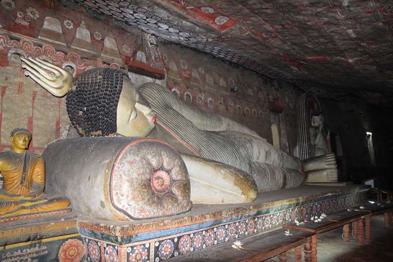 sri lanka dambulla Buddha statues