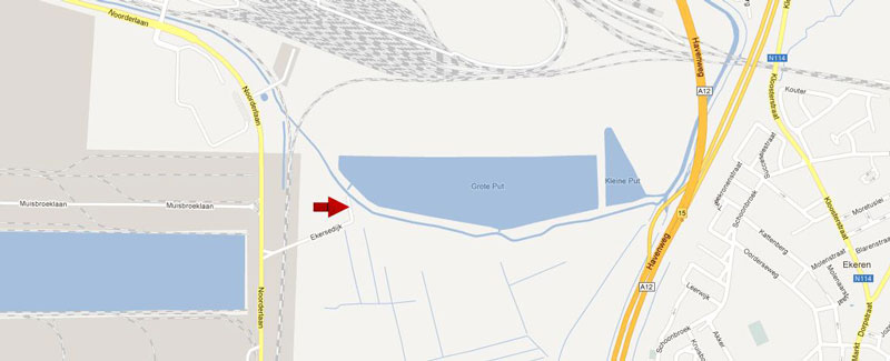 detail map plaats duiken de put van Ekeren