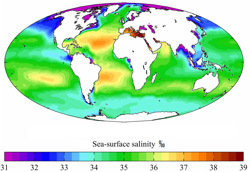 oppervlakte zeewatertemperatuur